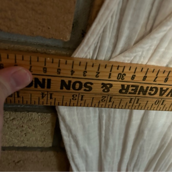 NWT Red Haute White Smocked Gauze Prim Tie Dye Midi Dress Size XS - Picture 6 of 6